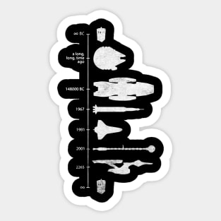 Spaceship Timeline Sticker